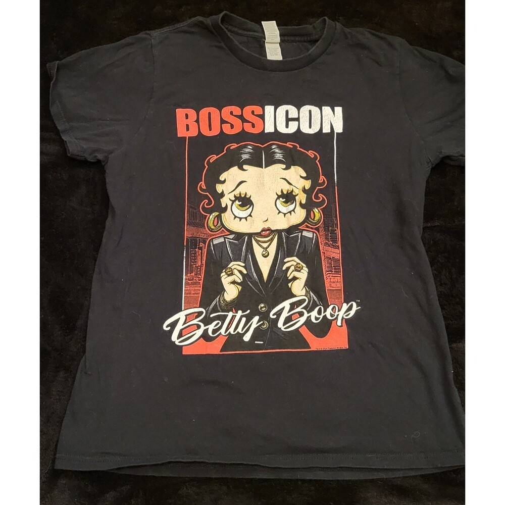 Woman's Betty Boop Boss Icon Cartoon T-SHIRT Women's Medium